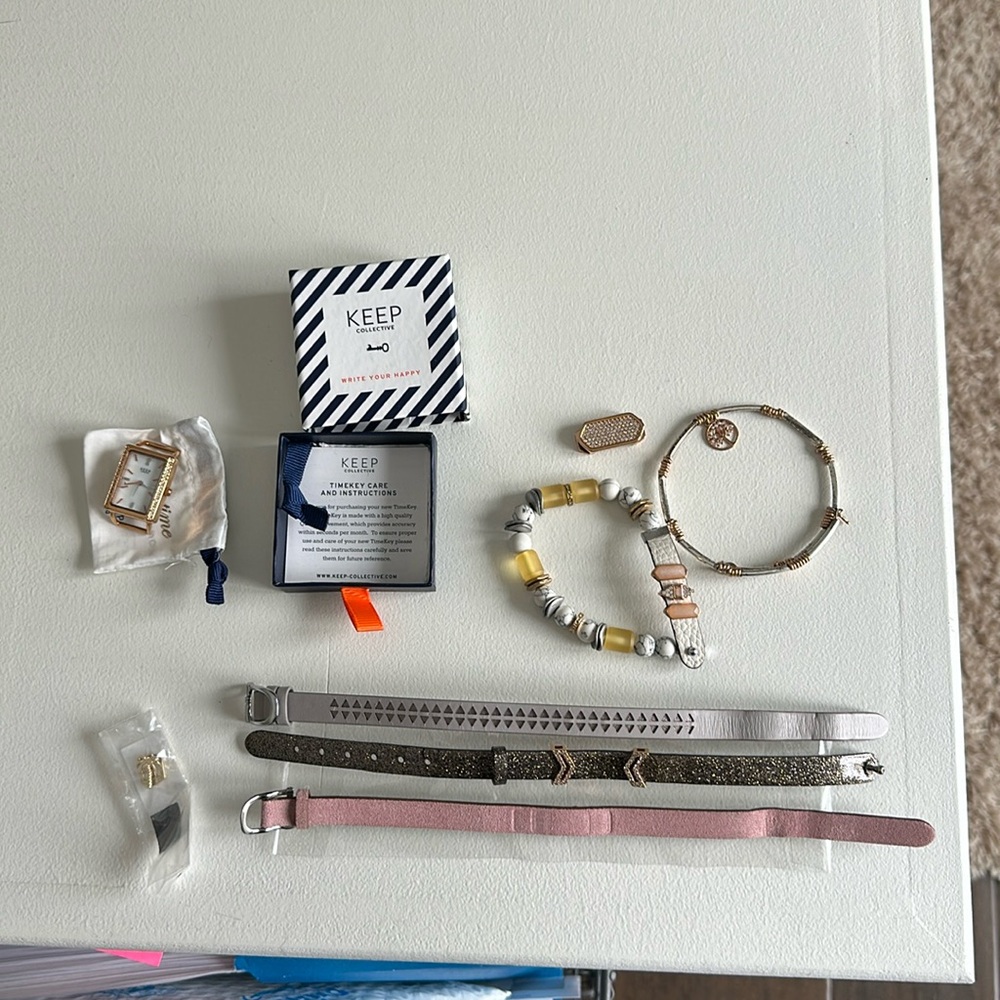 Keep Collective bracelets and timekey with charms